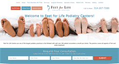 Desktop Screenshot of feetforlife.com